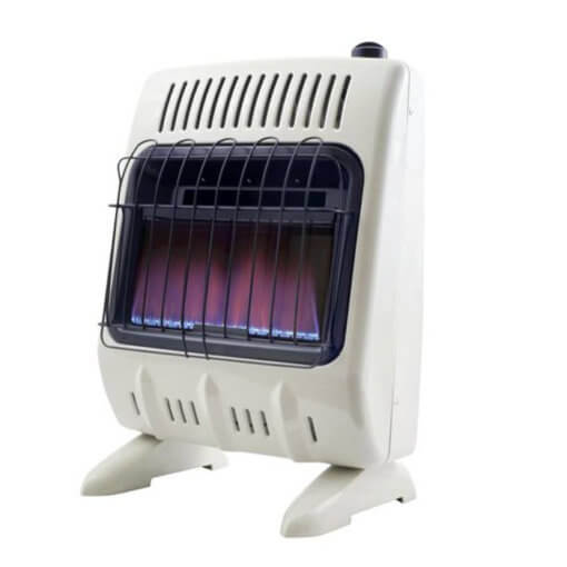 Heatstar 10,000 BTU Blue Flame Vent Free Heater w/Thermostat, Blower & Stand