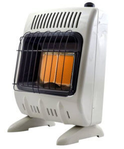 Heatstar 10,000 BTU Radiant Vent Free Heater w/Thermostat, Blower & Stand