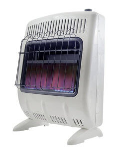 Heatstar 20,000 BTU Blue Flame Vent Free Heater w/Thermostat, Blower & Stand