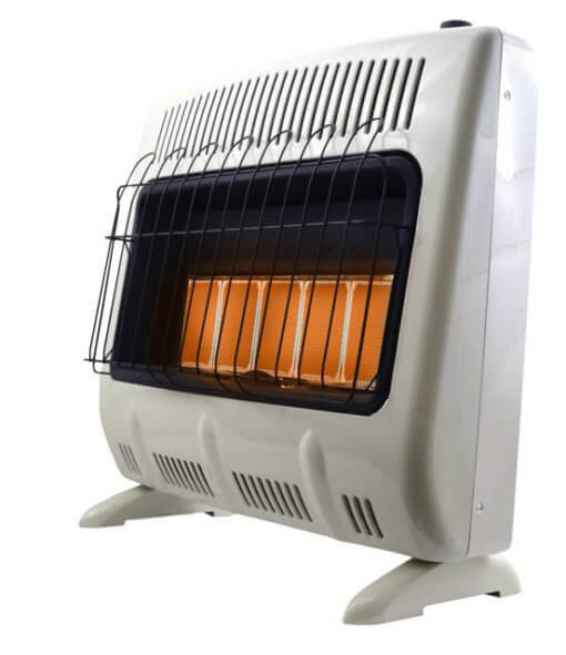 Heatstar 30,000 BTU Radiant Vent Free Heater w/Thermostat, Blower & Stand