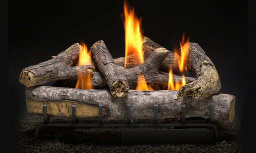 Heatmaster Cape Fear Oak Vent Free Gas Log