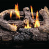 Heatmaster Charred Rustic Oak Vent Free Gas Log