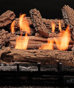 Heatmaster Regular Oak Vent Free Gas Log